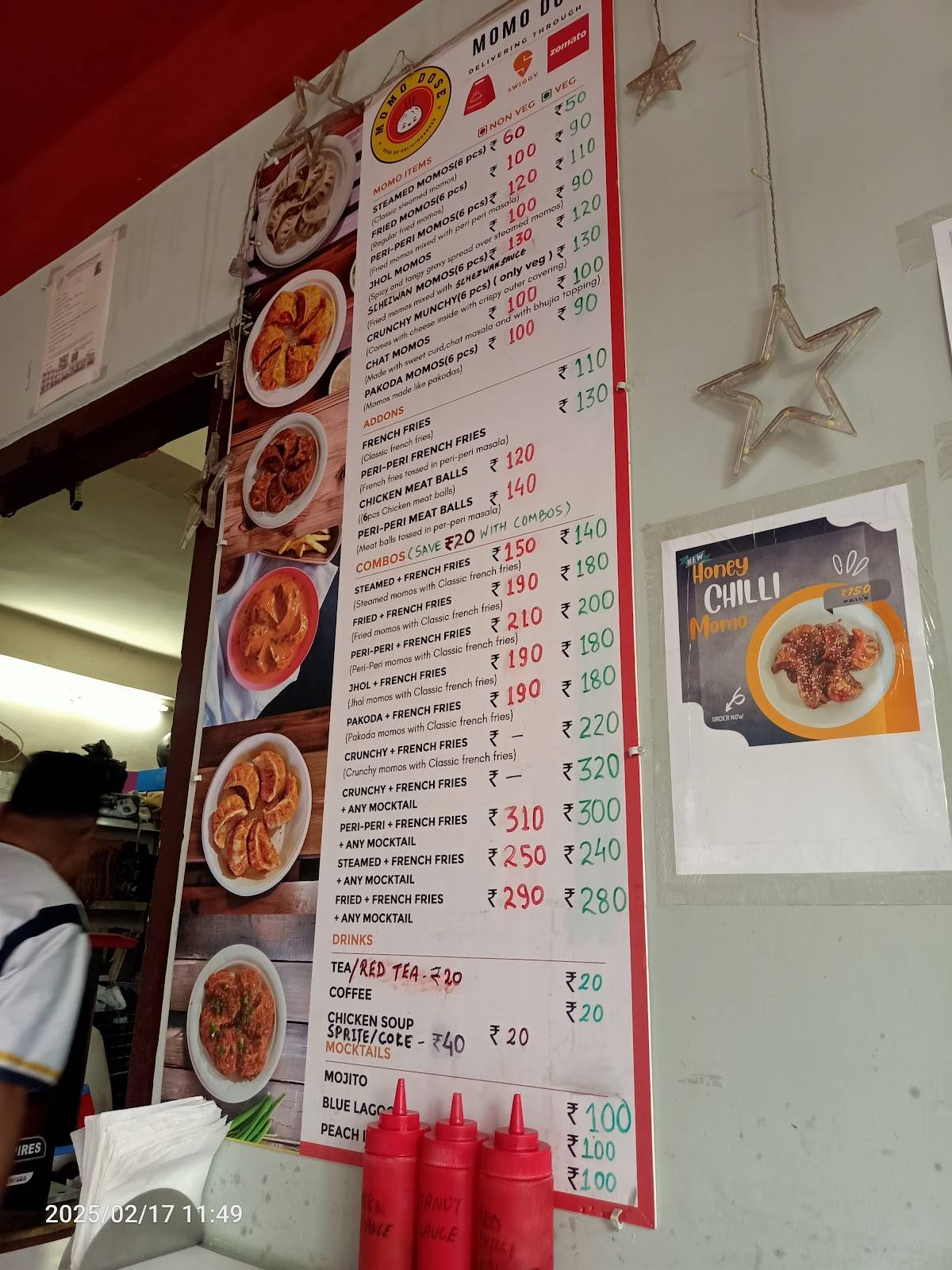 Momo Dose Laitumkhrah menu
