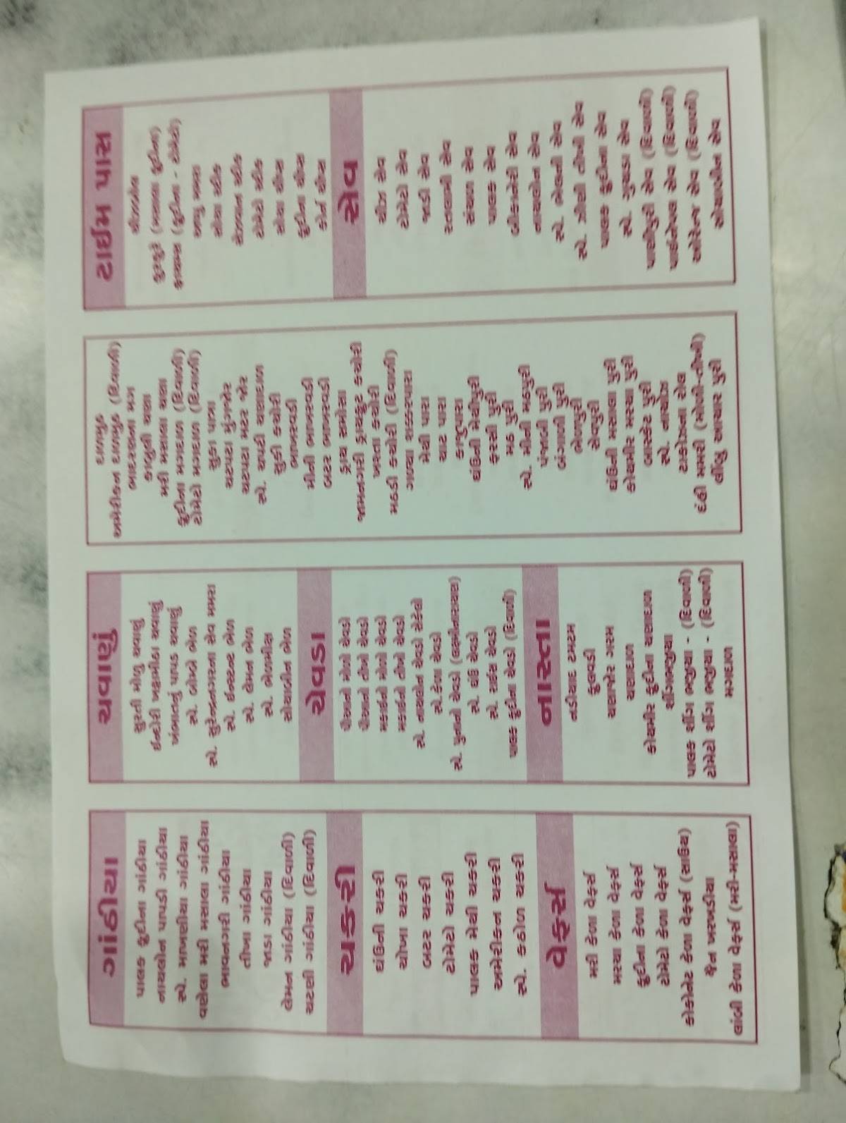 Shree Mahavir Jain Gruh Udhyog(Neharunagar Wala) menu