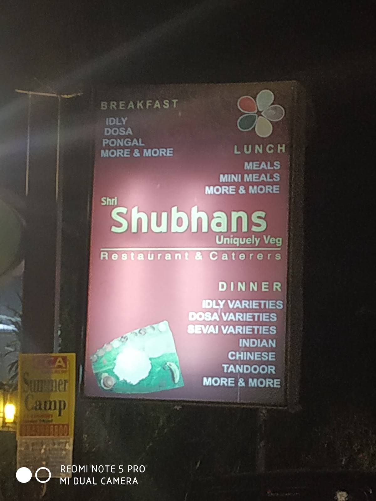 Shri Shubhans Restaurant menu