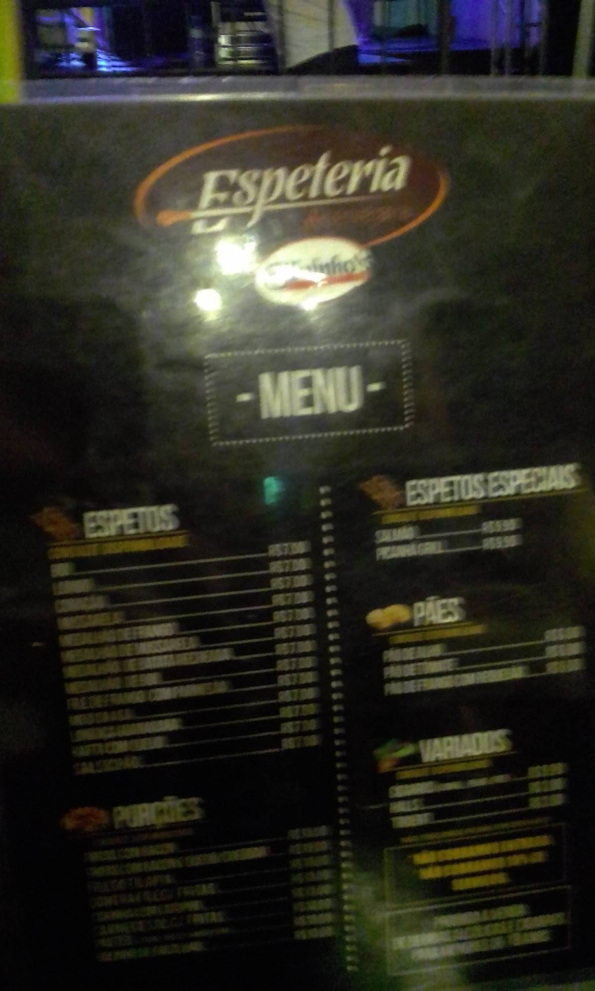 Silvinho's Bar 3 cardápio