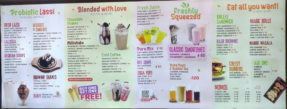 Smack Shack menu