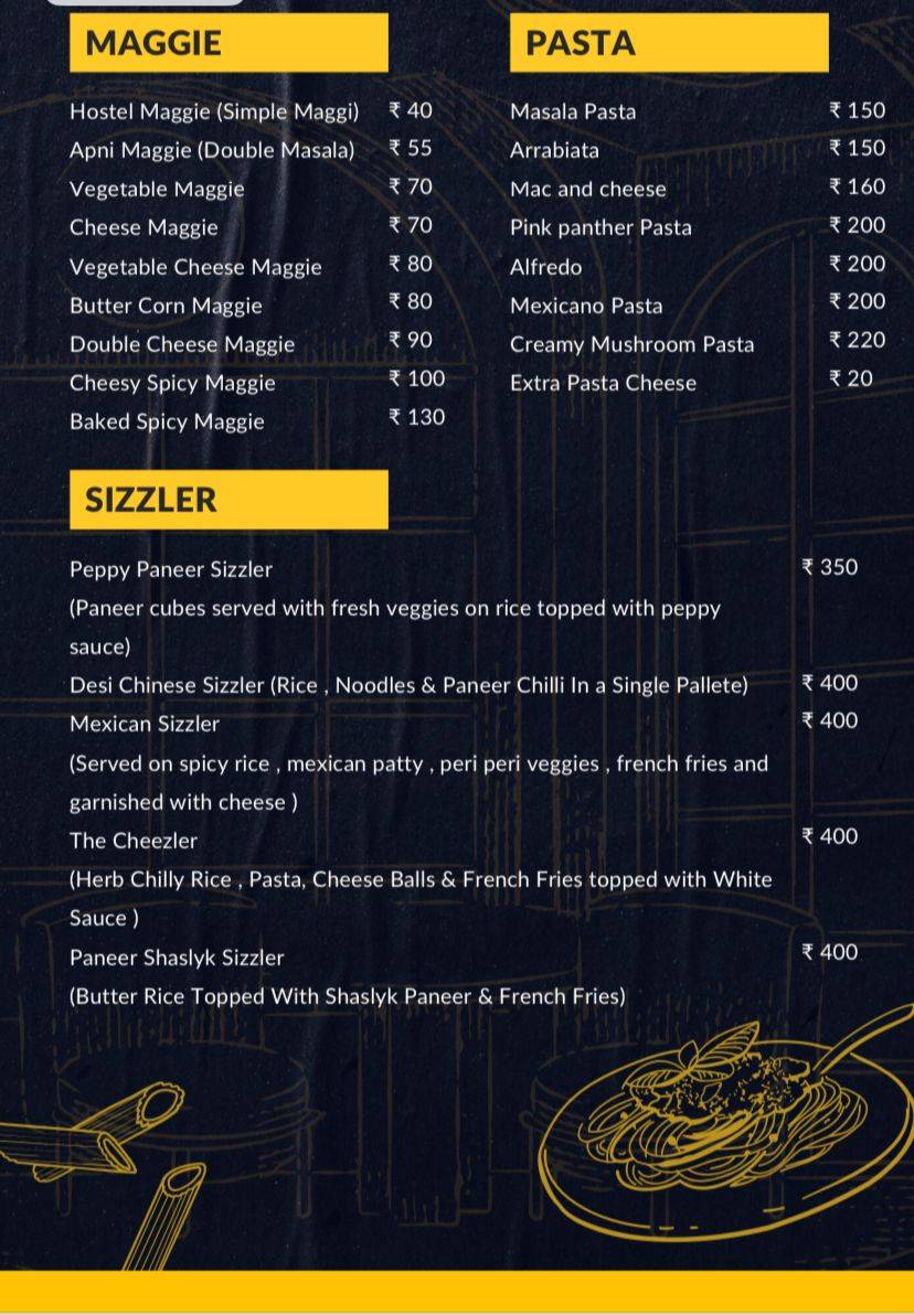 Smile 'n' Bite Restaurant menu