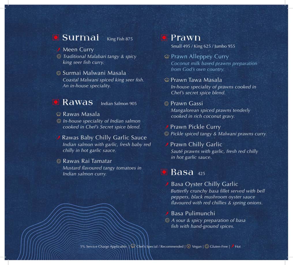 Somethings Fishy Restaurant menu