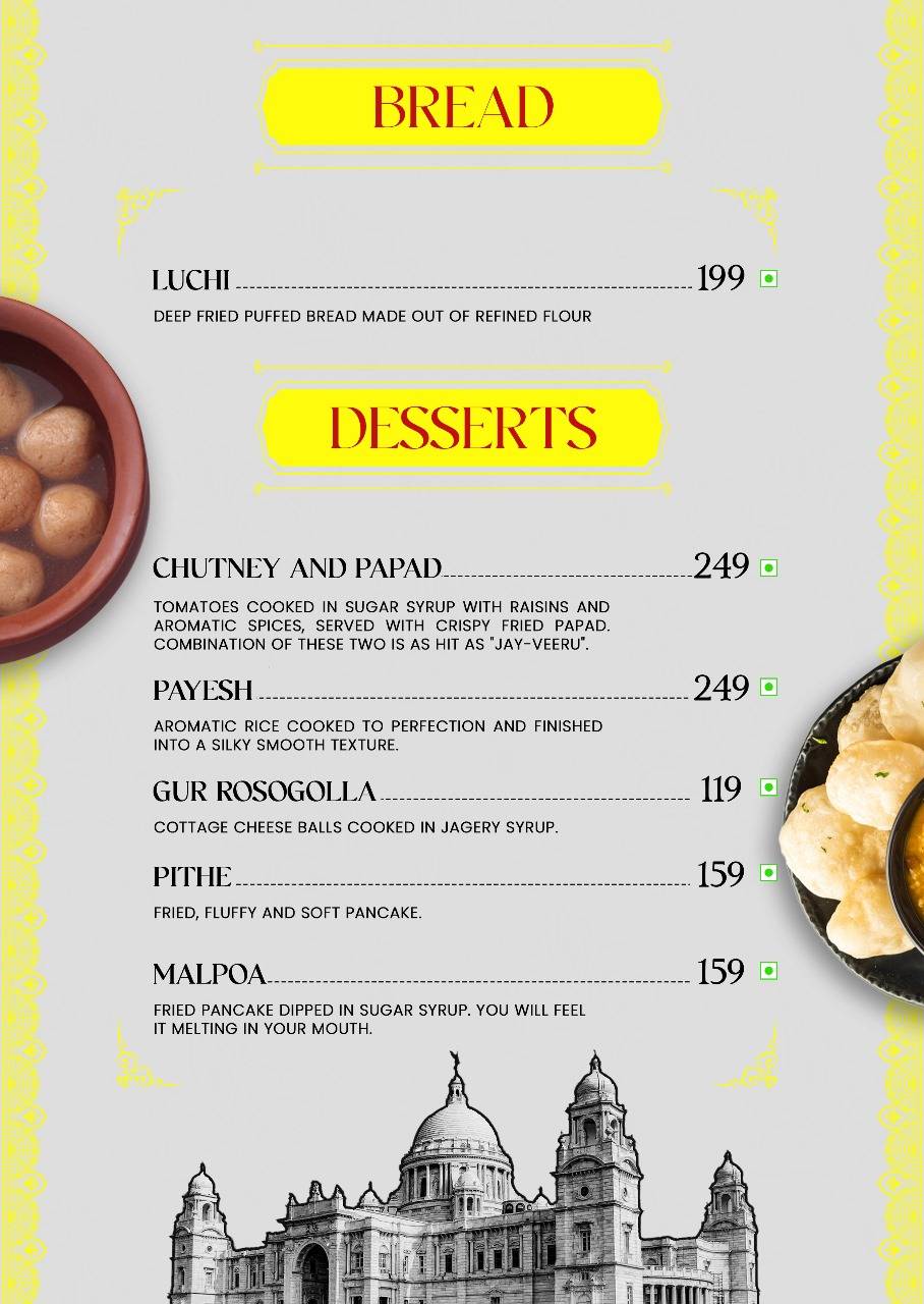 Sorshe - Authentic Bengali Restaurant menu