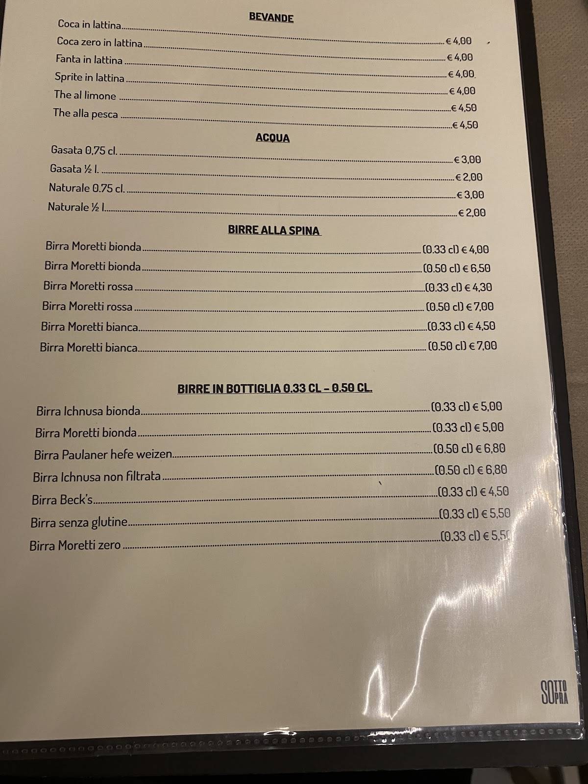 Menu di Sottosopra 