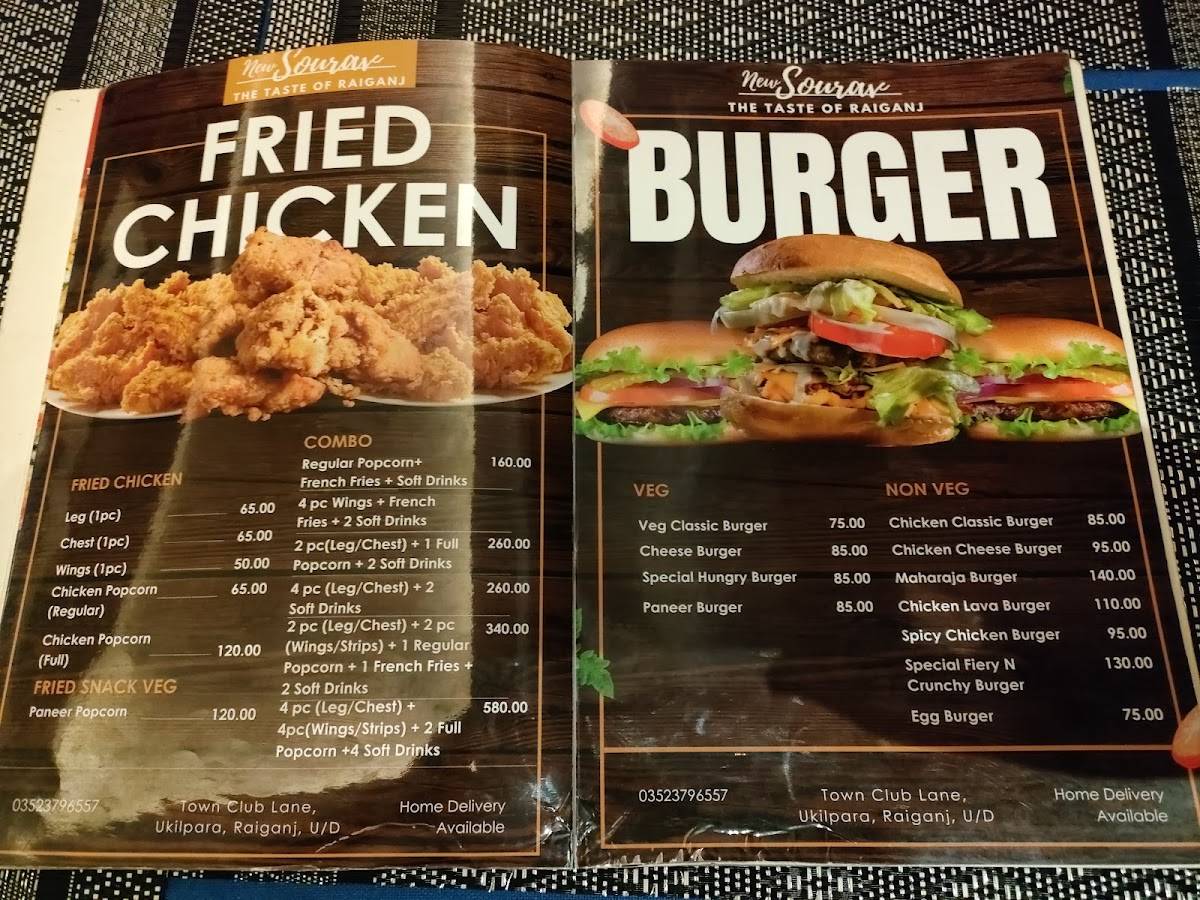 Sourav Resturant menu