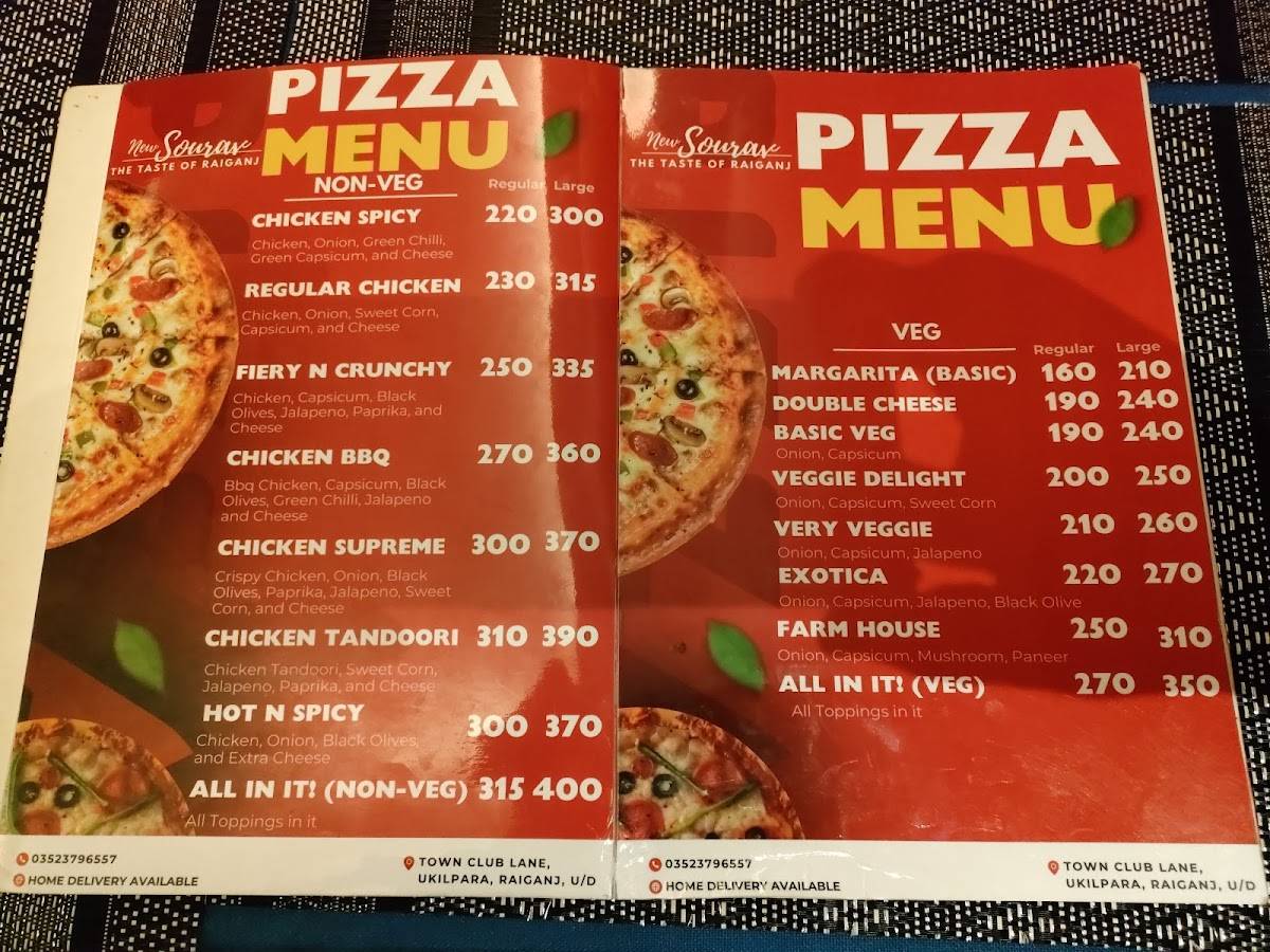 Sourav Resturant menu