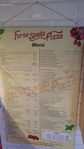 Menu di Spada Pizza 