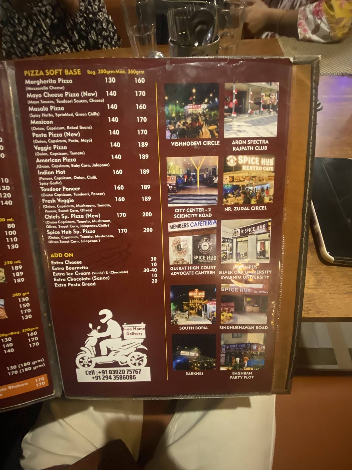 Spice Hub Restro Cafe menu
