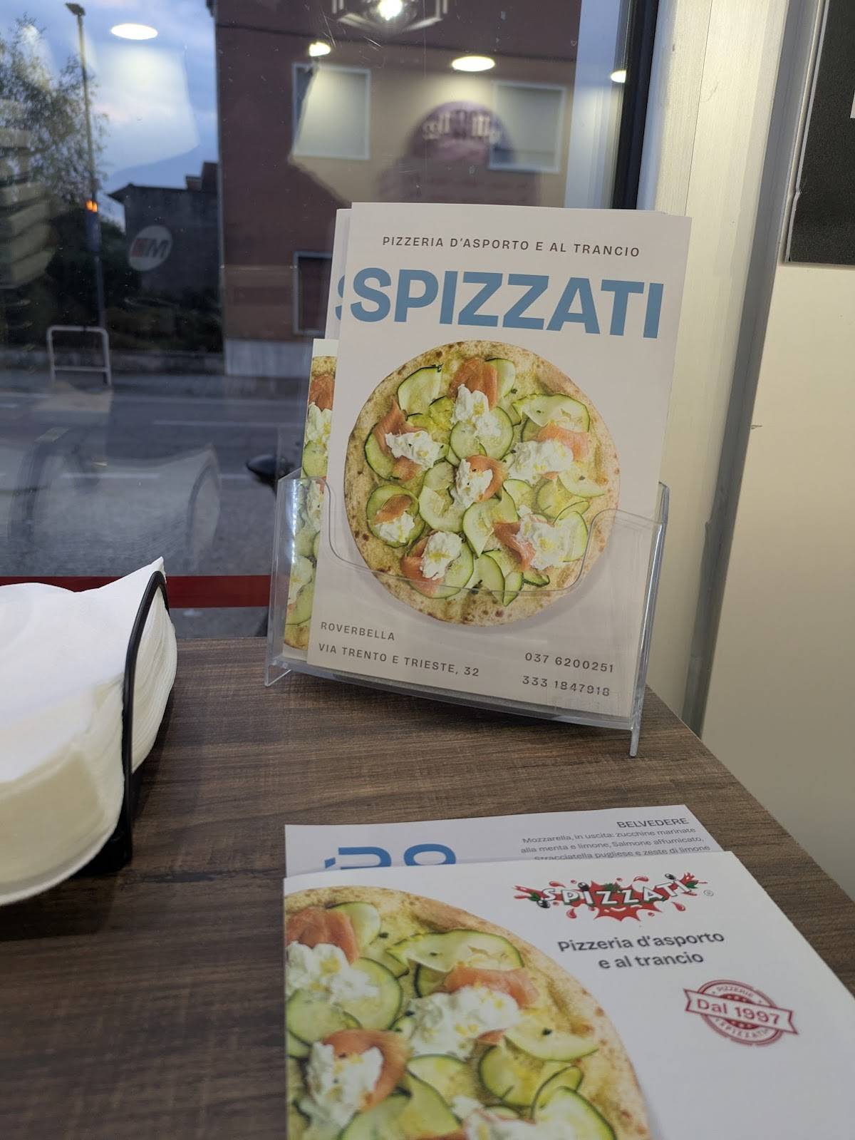 Menu di Spizzati Roverbella - Pizzeria d'asporto 