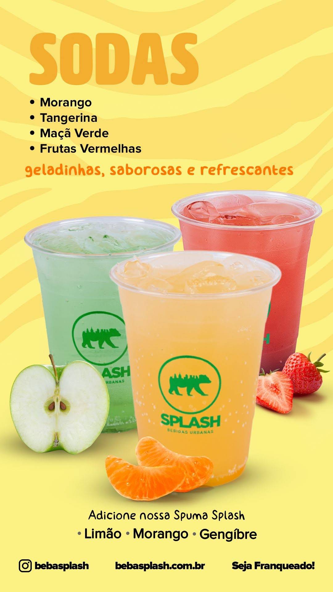 Splash Bebidas Urbanas cardápio