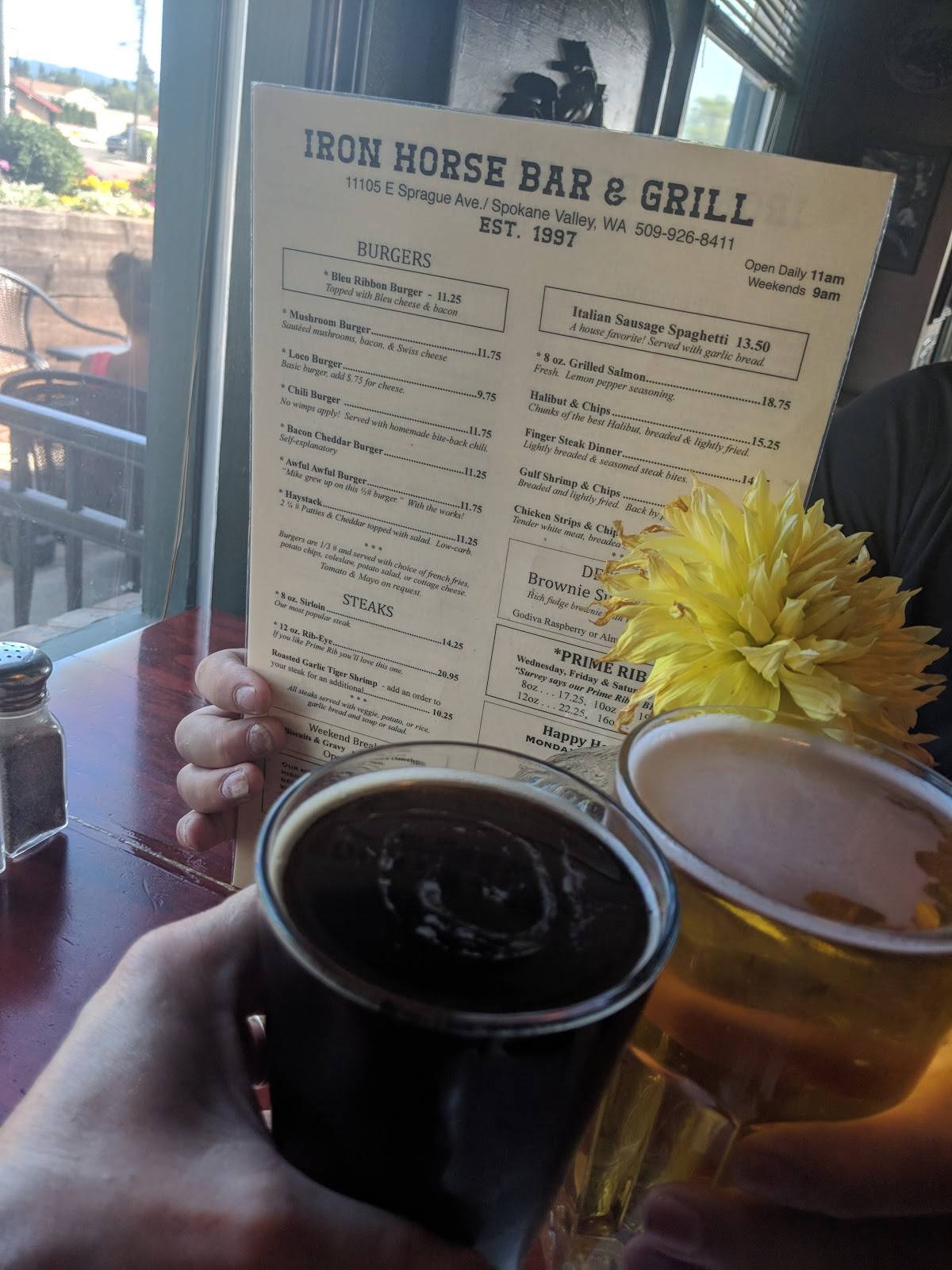 Menu at Iron Horse Bar & Grill, Spokane Valley