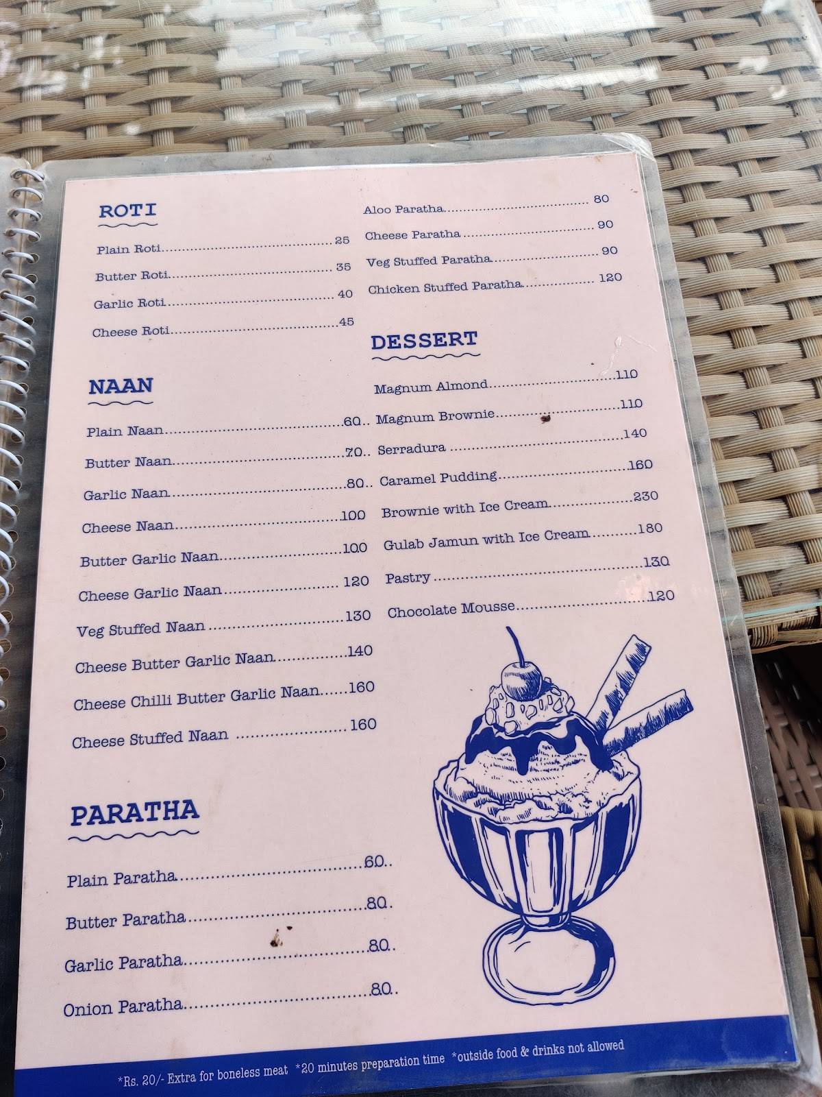 Starlight Restaurant & Bar menu