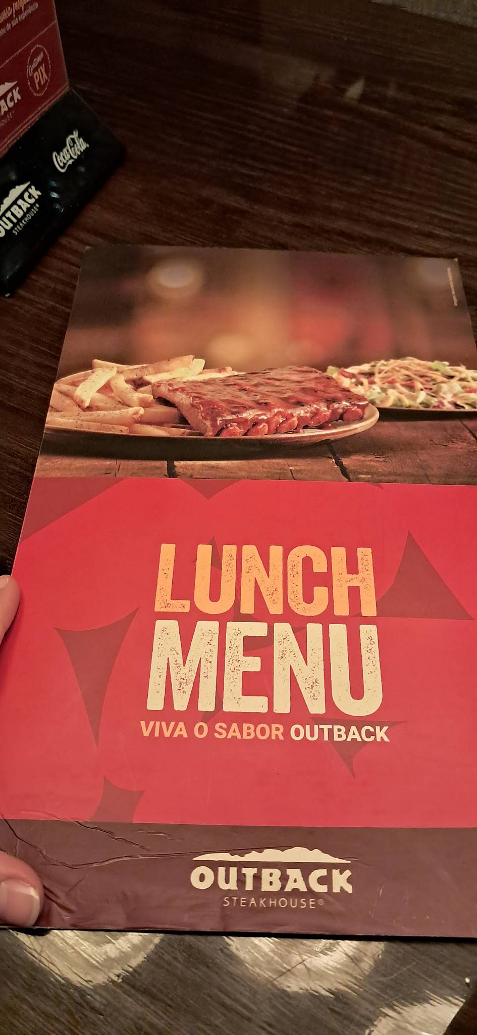 Outback Steakhouse cardápio