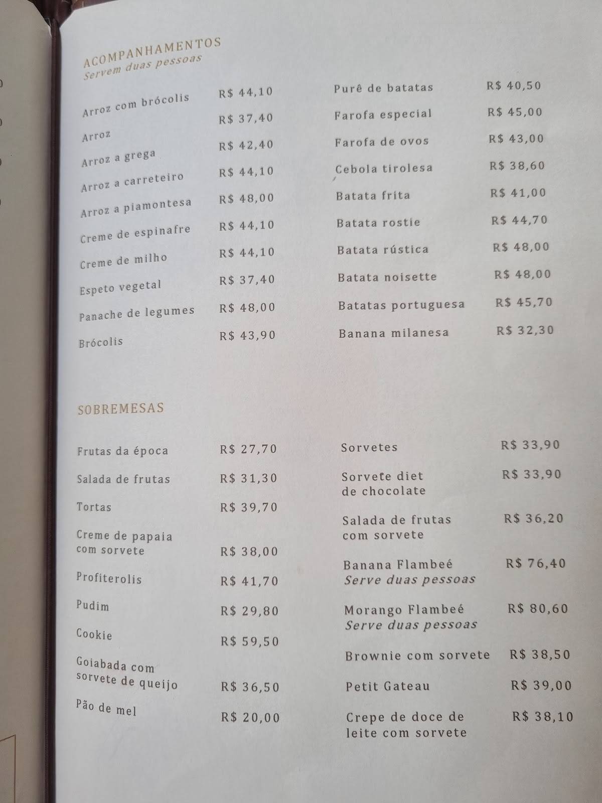 Royal Grill cardápio