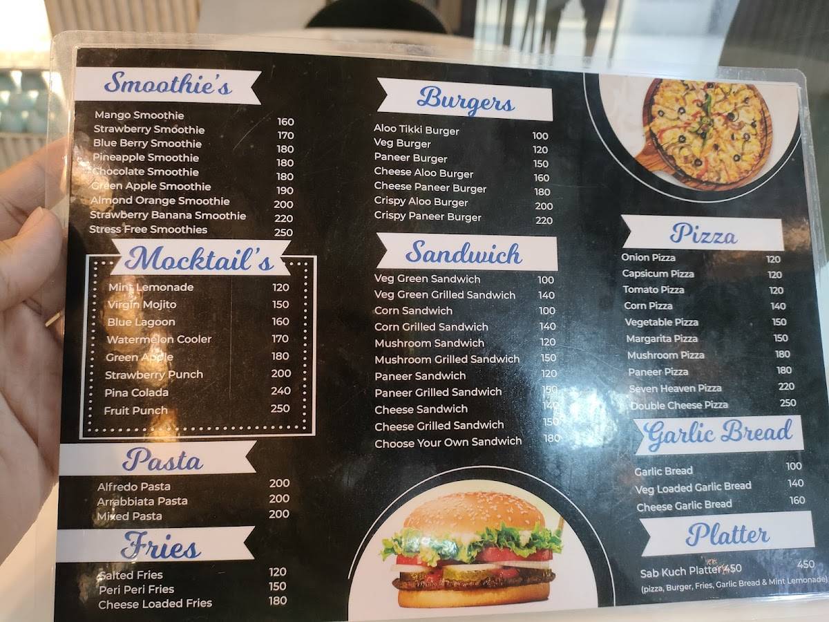 Stress Free Cafe menu