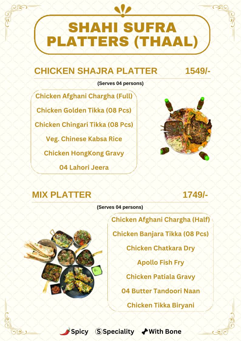 Sufra Restaurant by Miki's menu