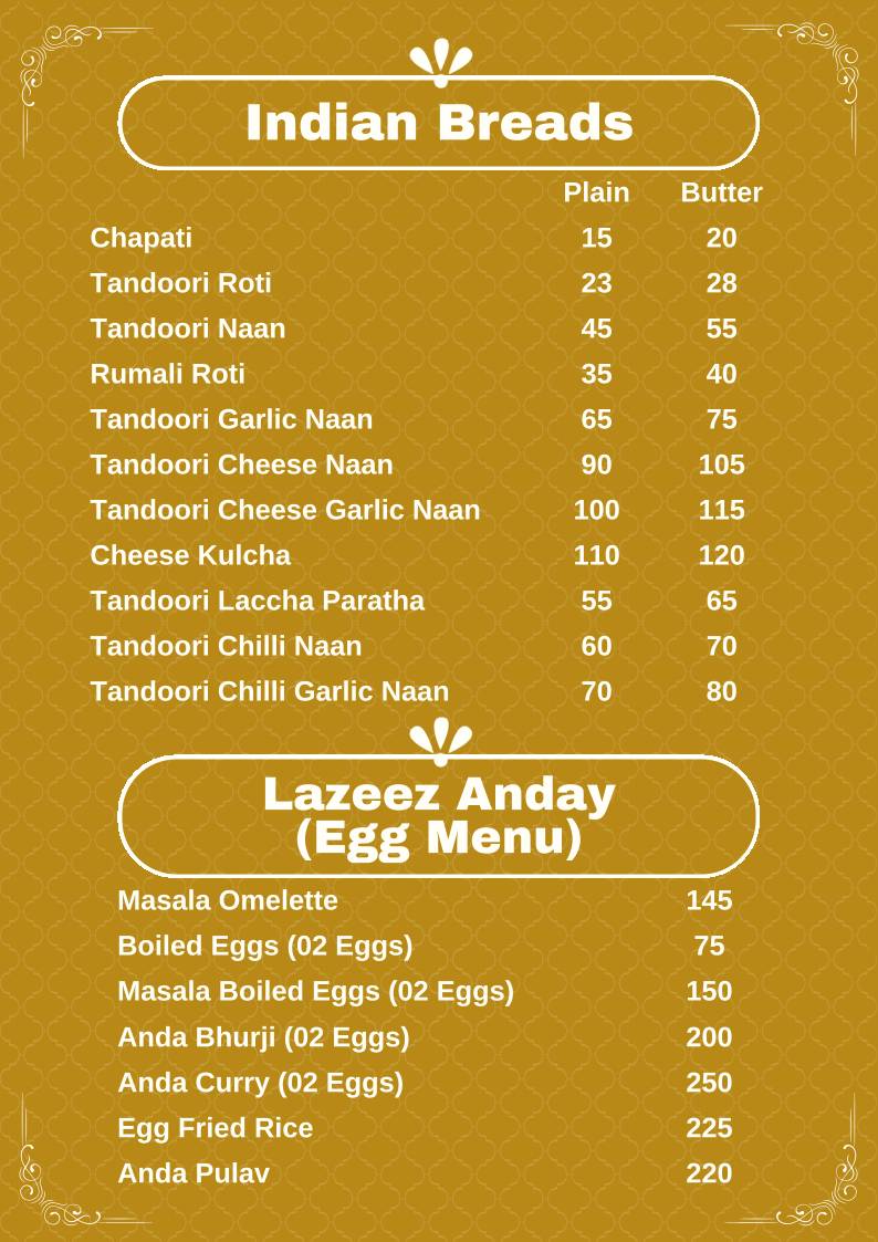 Sufra Restaurant by Miki's menu