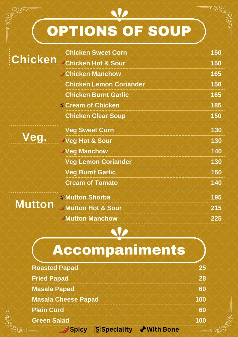 Sufra Restaurant by Miki's menu
