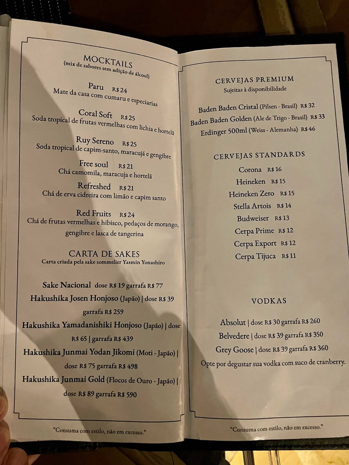 Sushi Ruy Barbosa cardápio