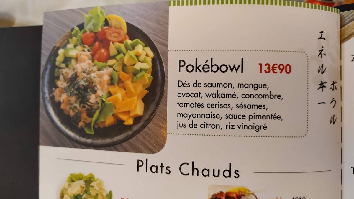 Menu de Sushi Taro