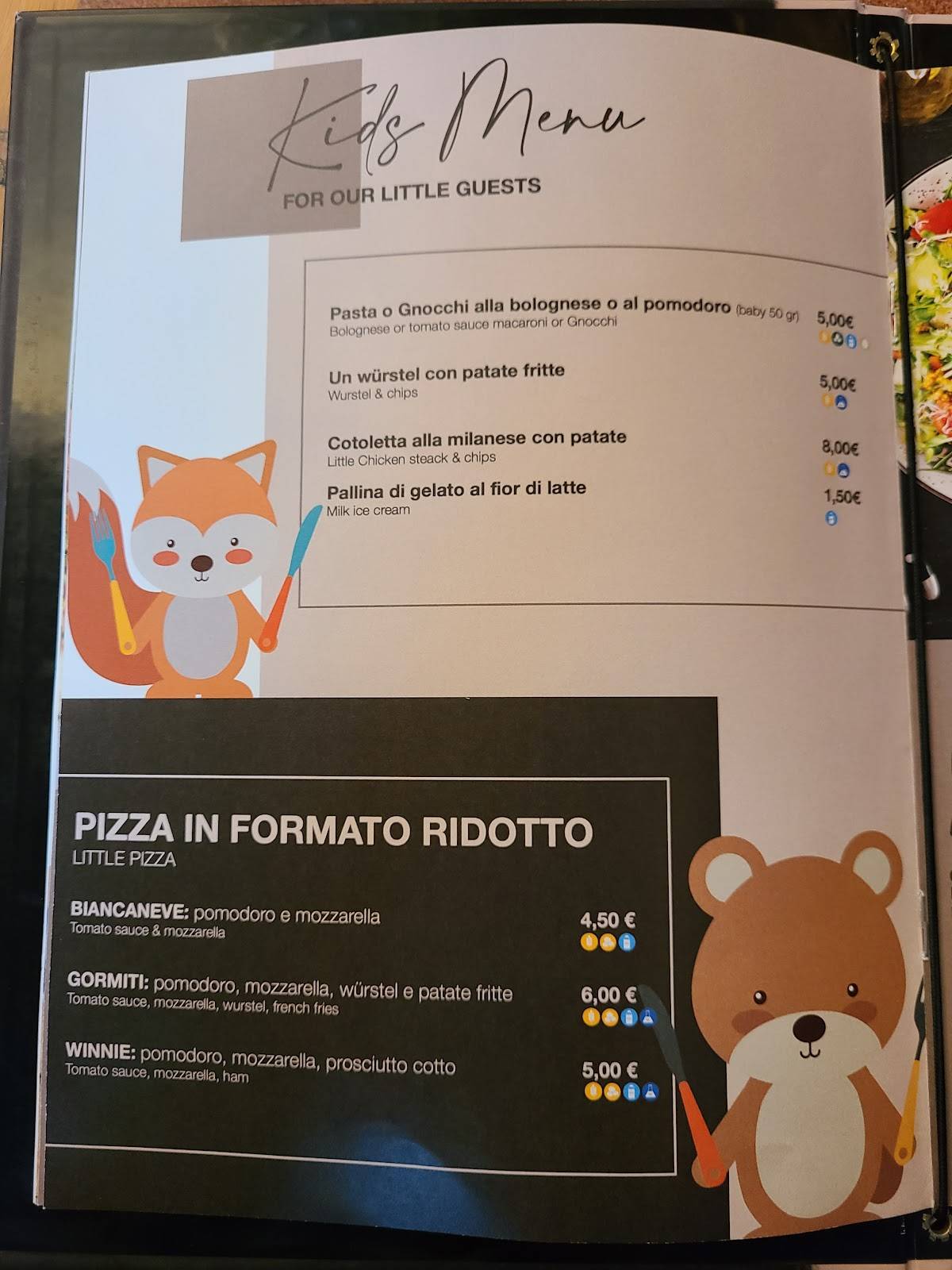 Menu di Mister Zoncolan 