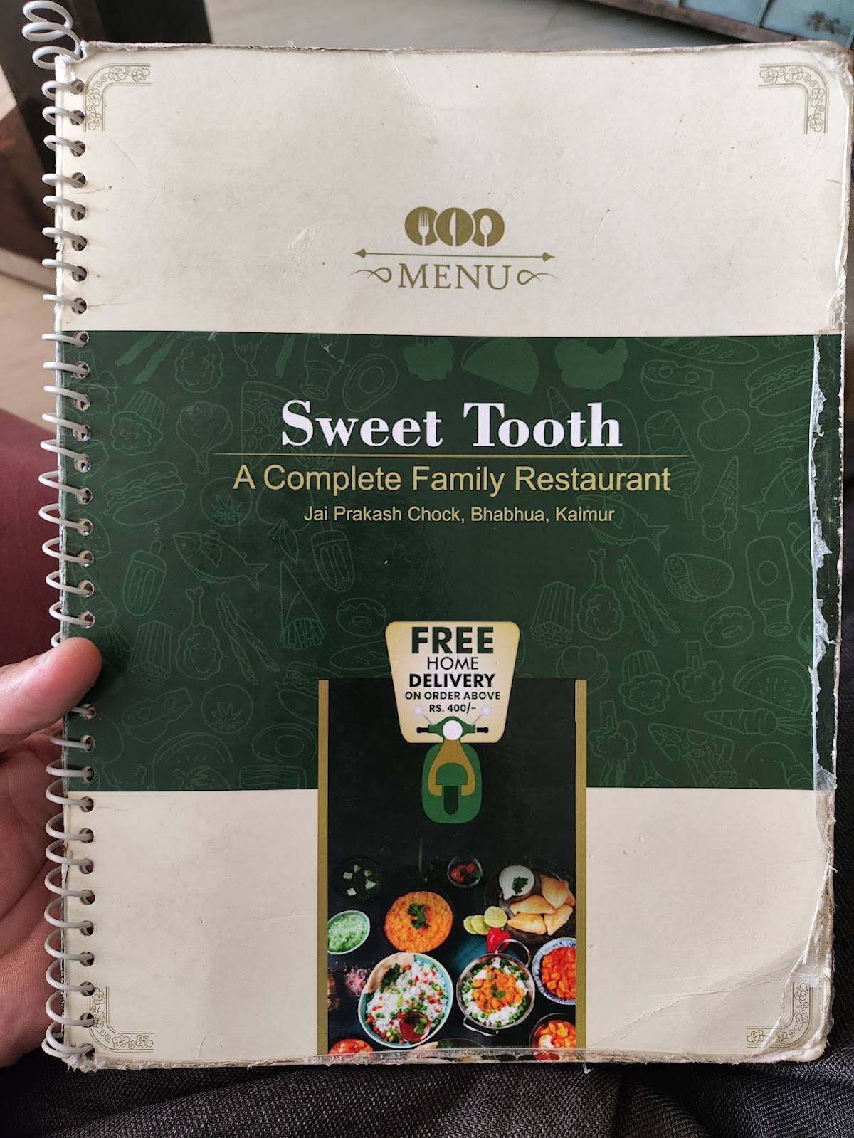 Sweet Tooth Restaurant menu