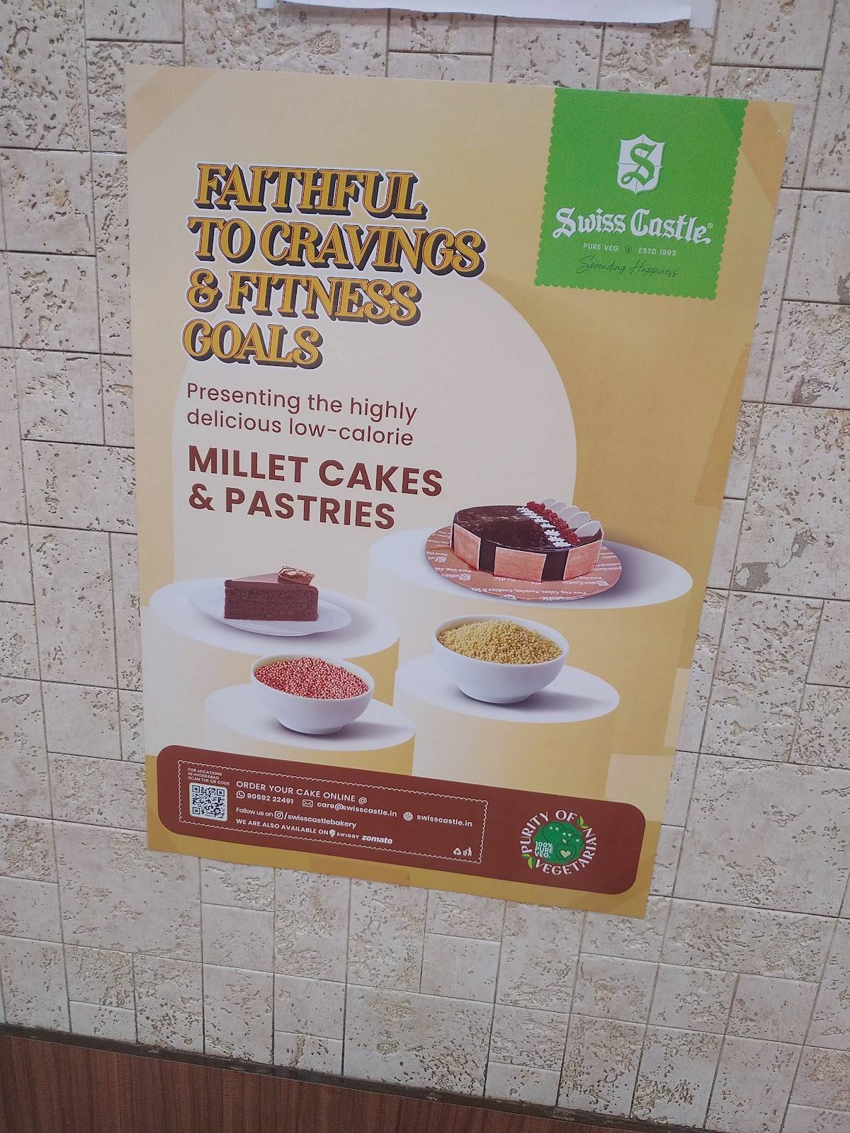 Swiss Castle Bakery, West Marredpally menu