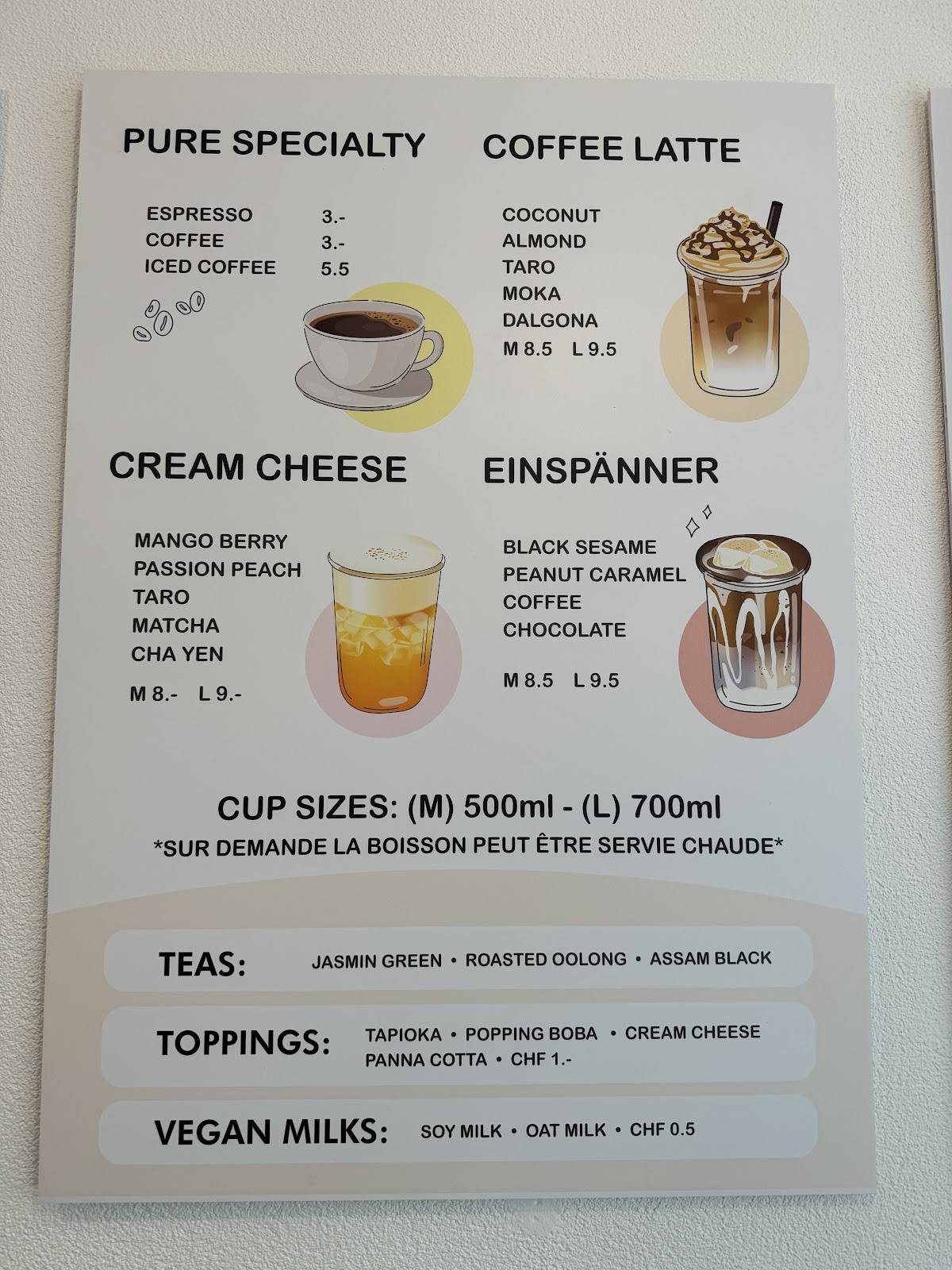 Menu di T&more 