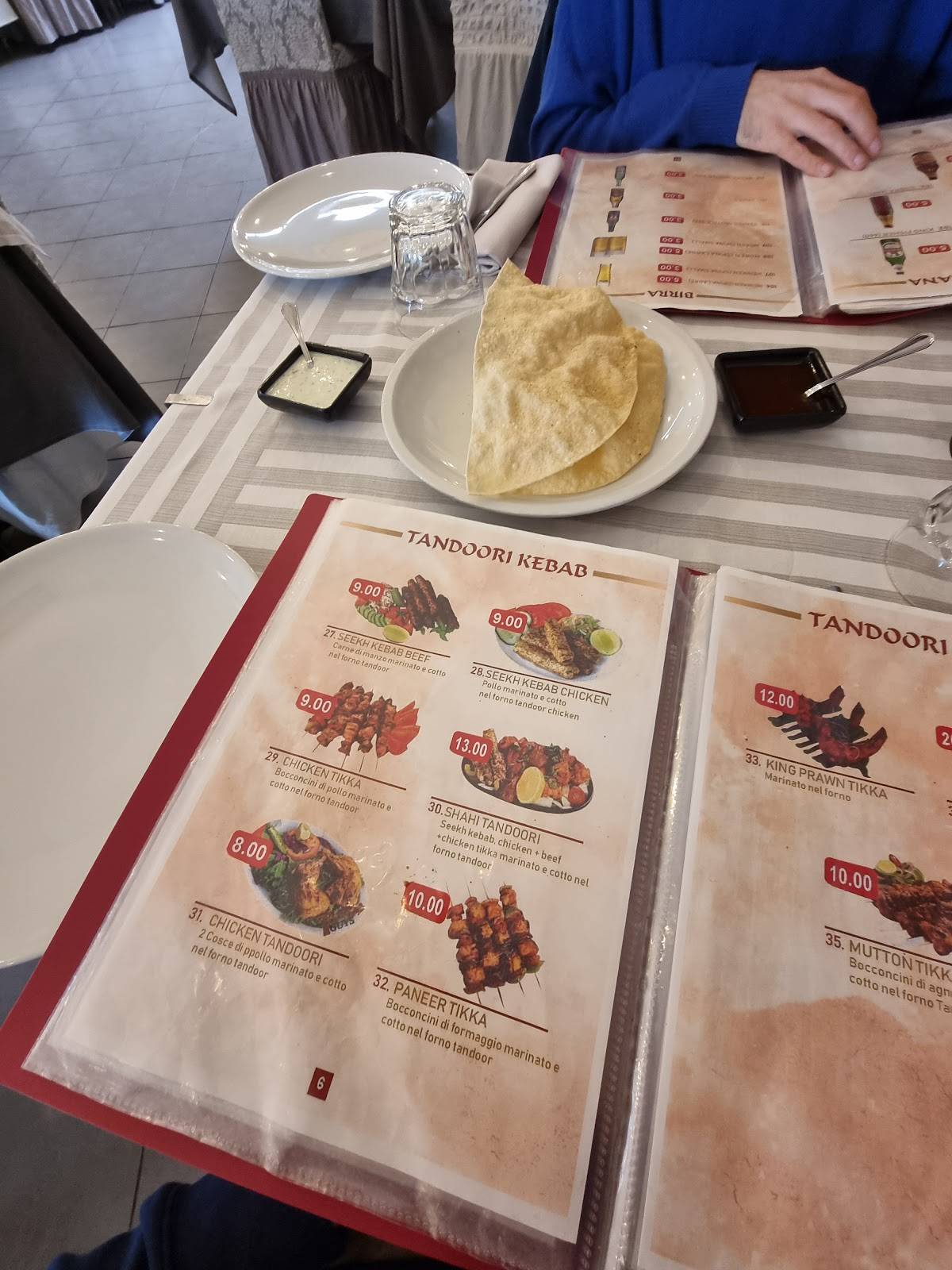 Menu di Taj Mahal 