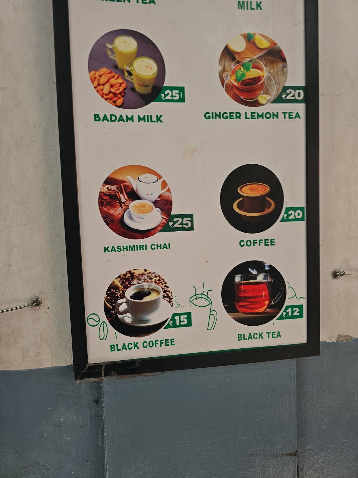 TEA TIME menu