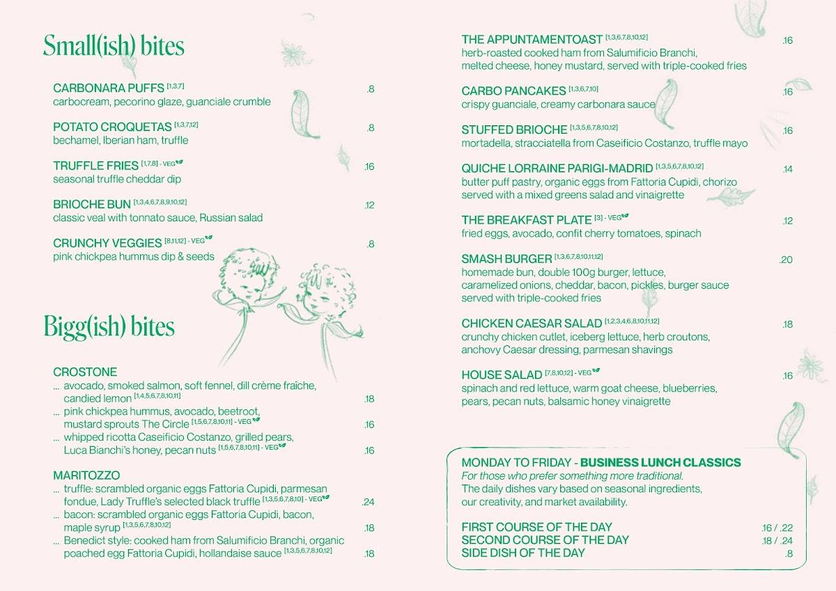 Menu di THE APPUNTAMENTO 