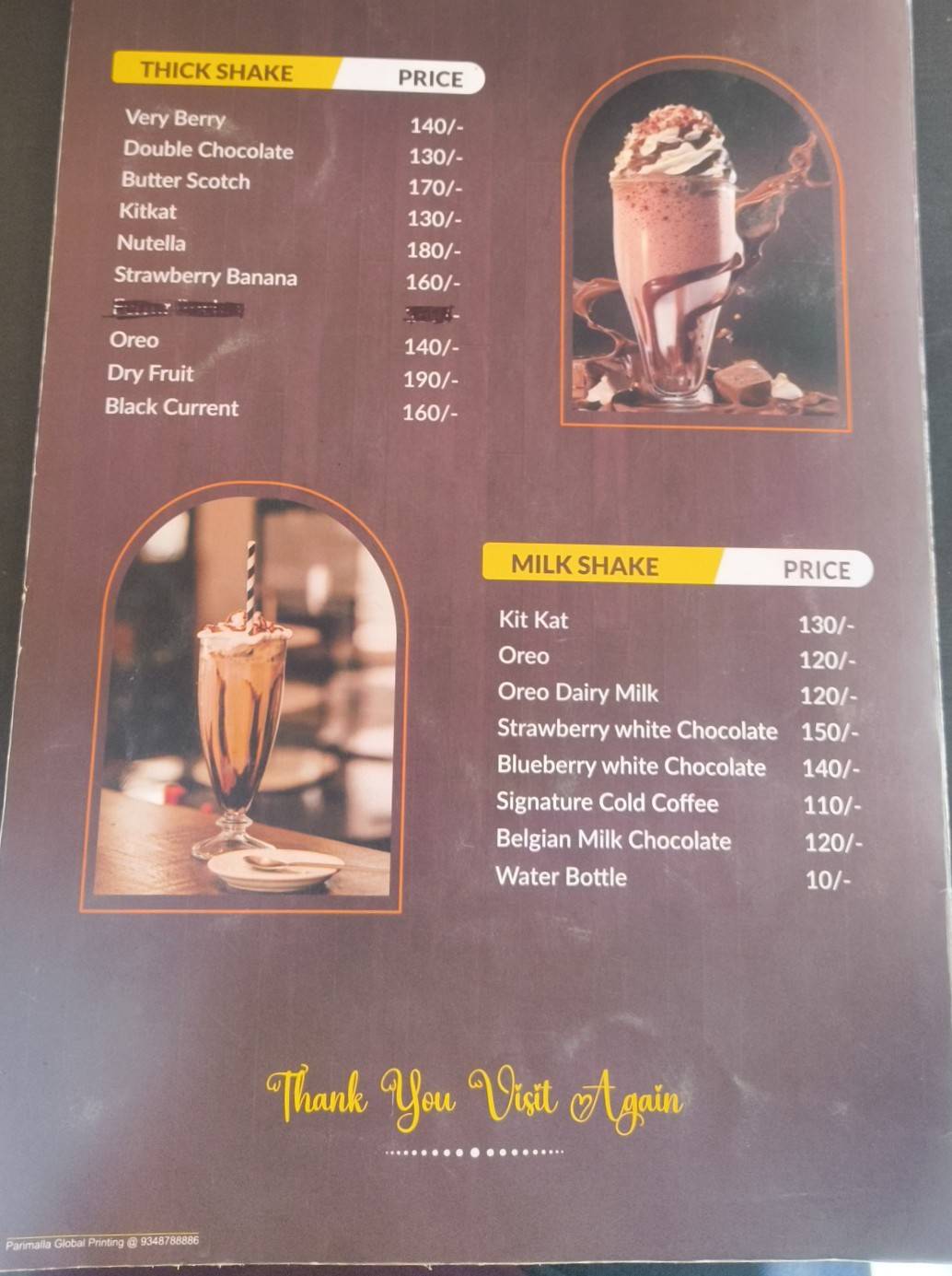 THE HUNGRY WAFFLE TKR menu