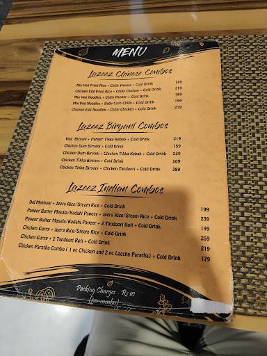 THE SHACK KITCHEN menu