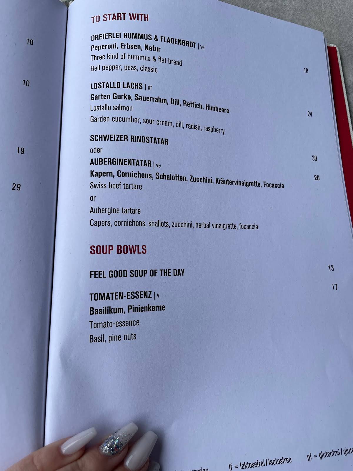 Menu di TWIST Restaurant & Terrasse 