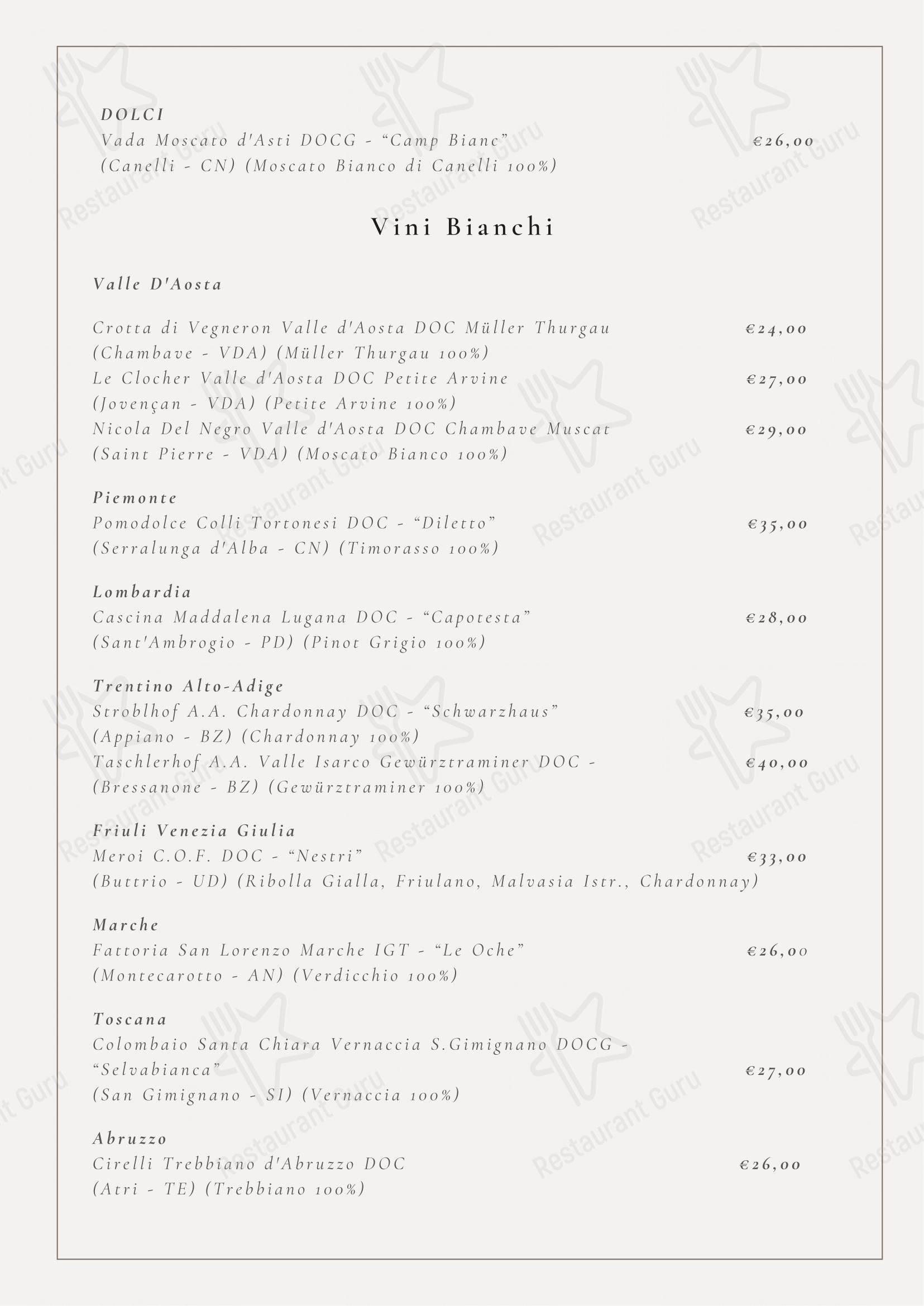 Menu bar per Talon Ristopub Pizzeria in Pollein