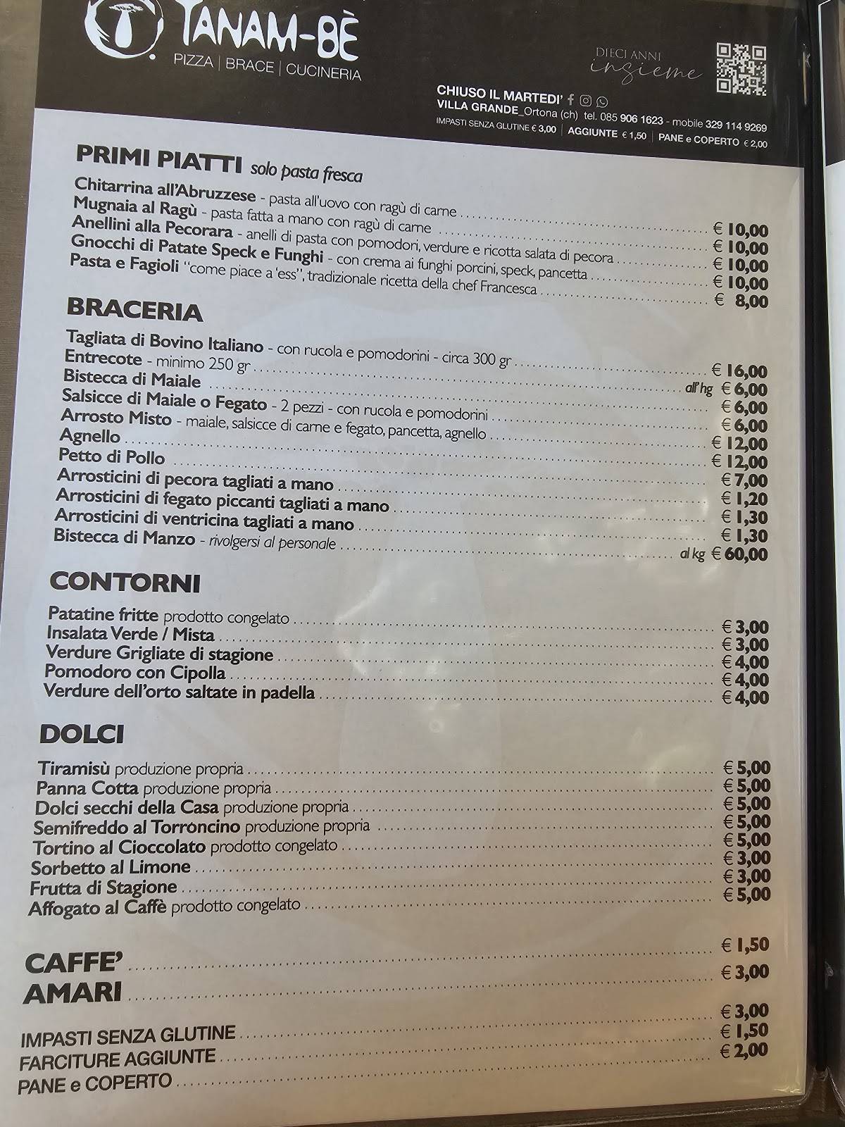 Menu di Tanam-be 