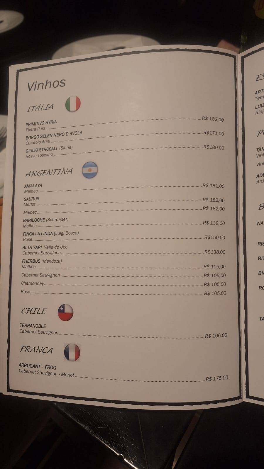 Tarthurel Pizzaria cardápio