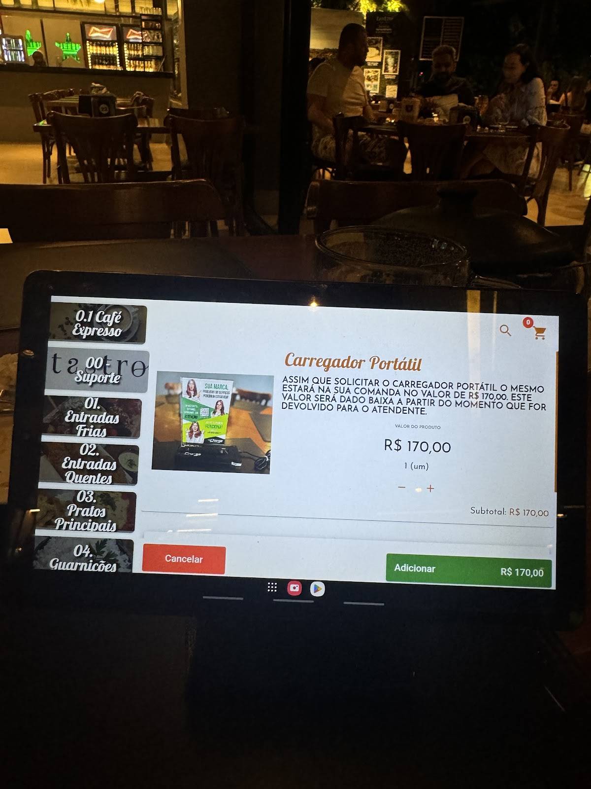 Tastro Gastrobar cardápio