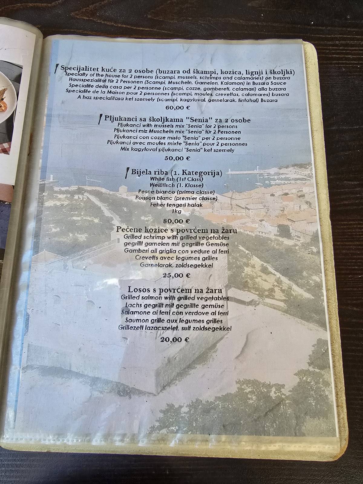 Menu di Tavern Kod Veska 