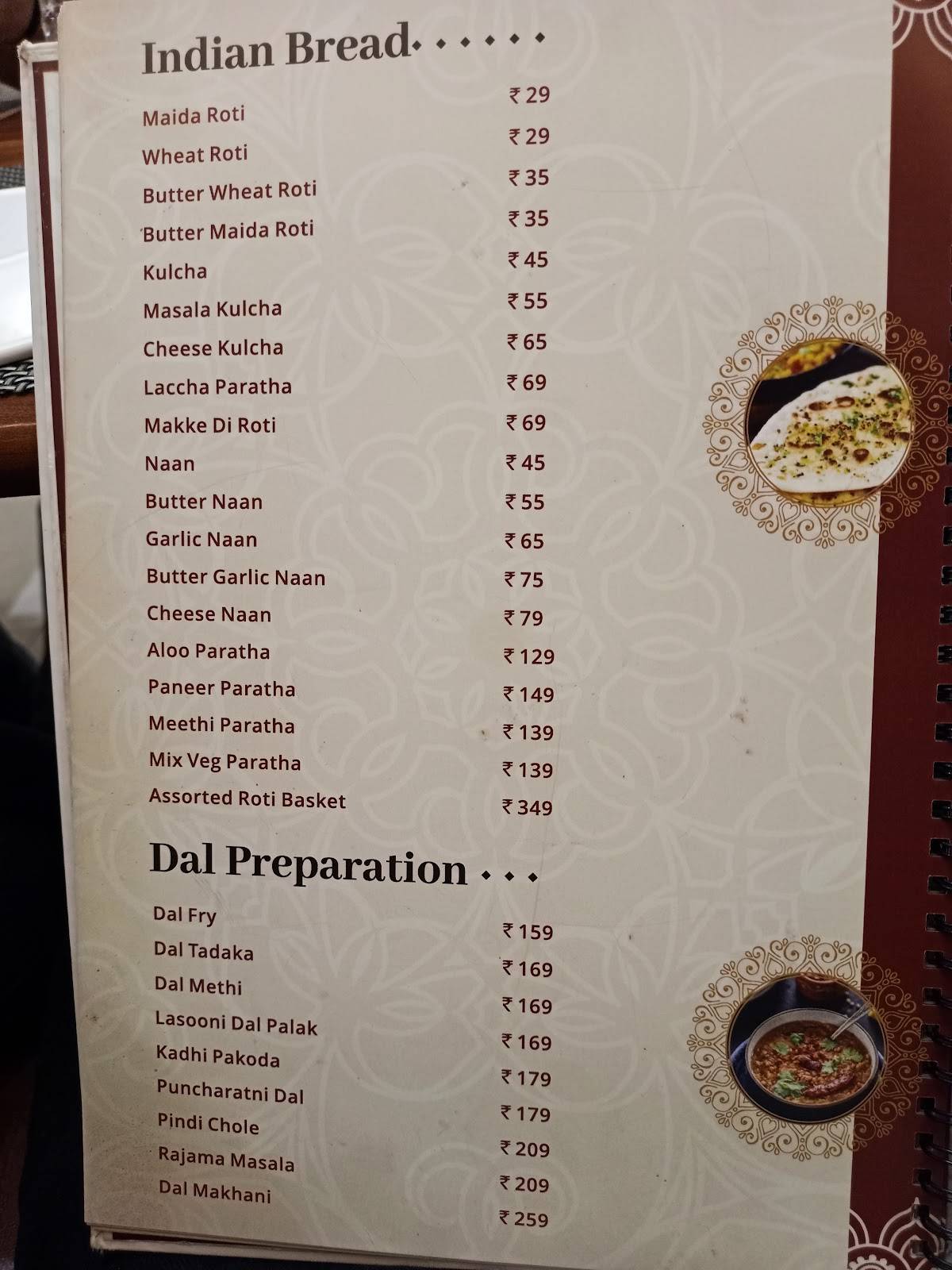 Teerth - Taste Of Veg menu