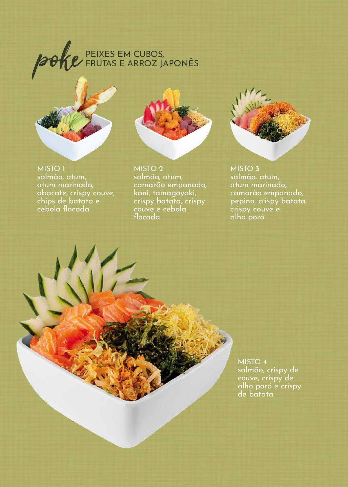 Temakin Pedra Branca cardápio