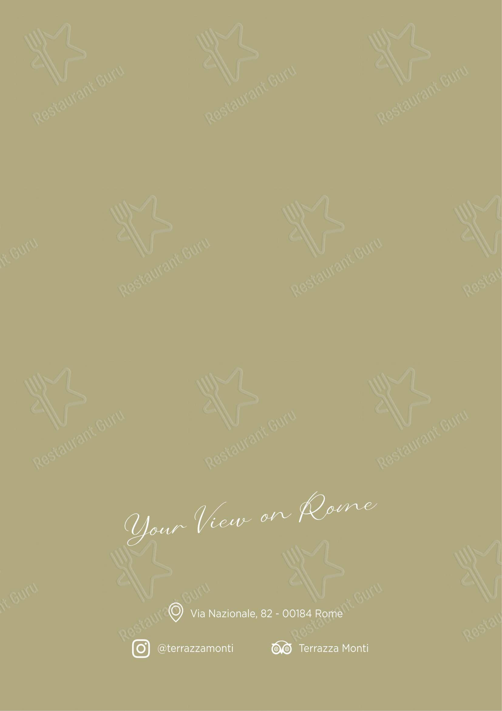 Menu per Terrazza Monti - Restaurant & Lounge Bar ristorante