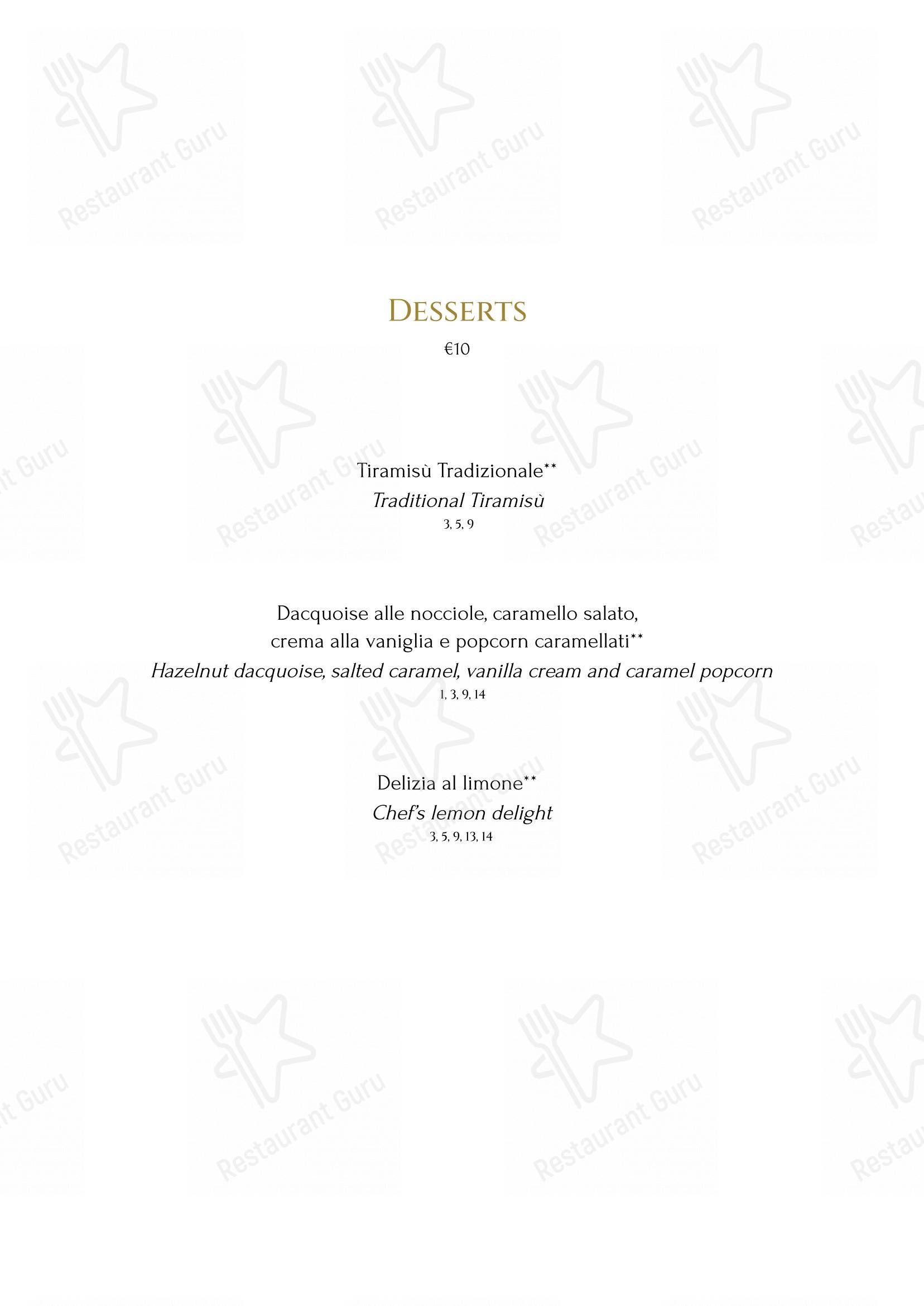 Menu di Terrazza Monti - Restaurant & Lounge Bar - Menu