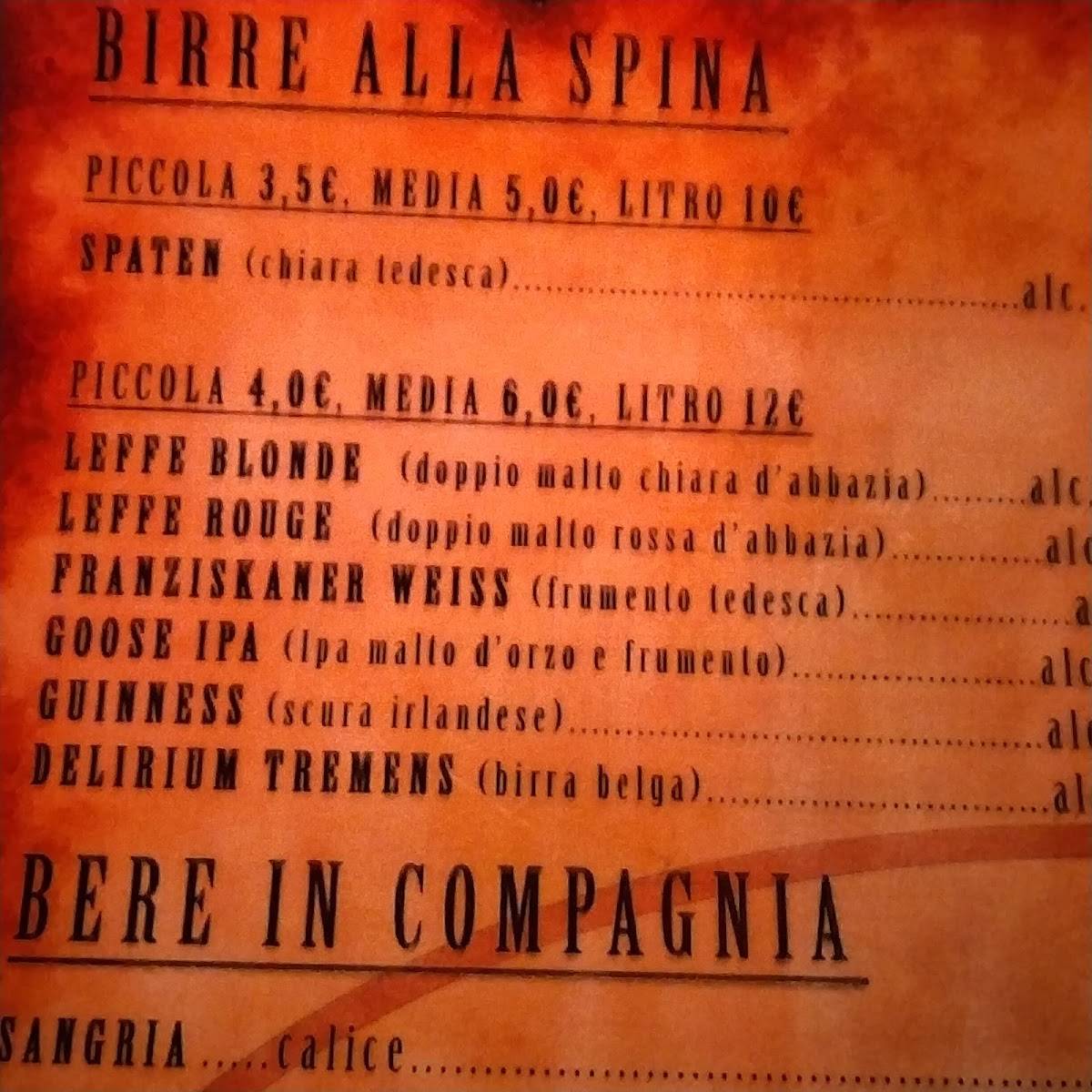 Menu di Texas Town La birreria 