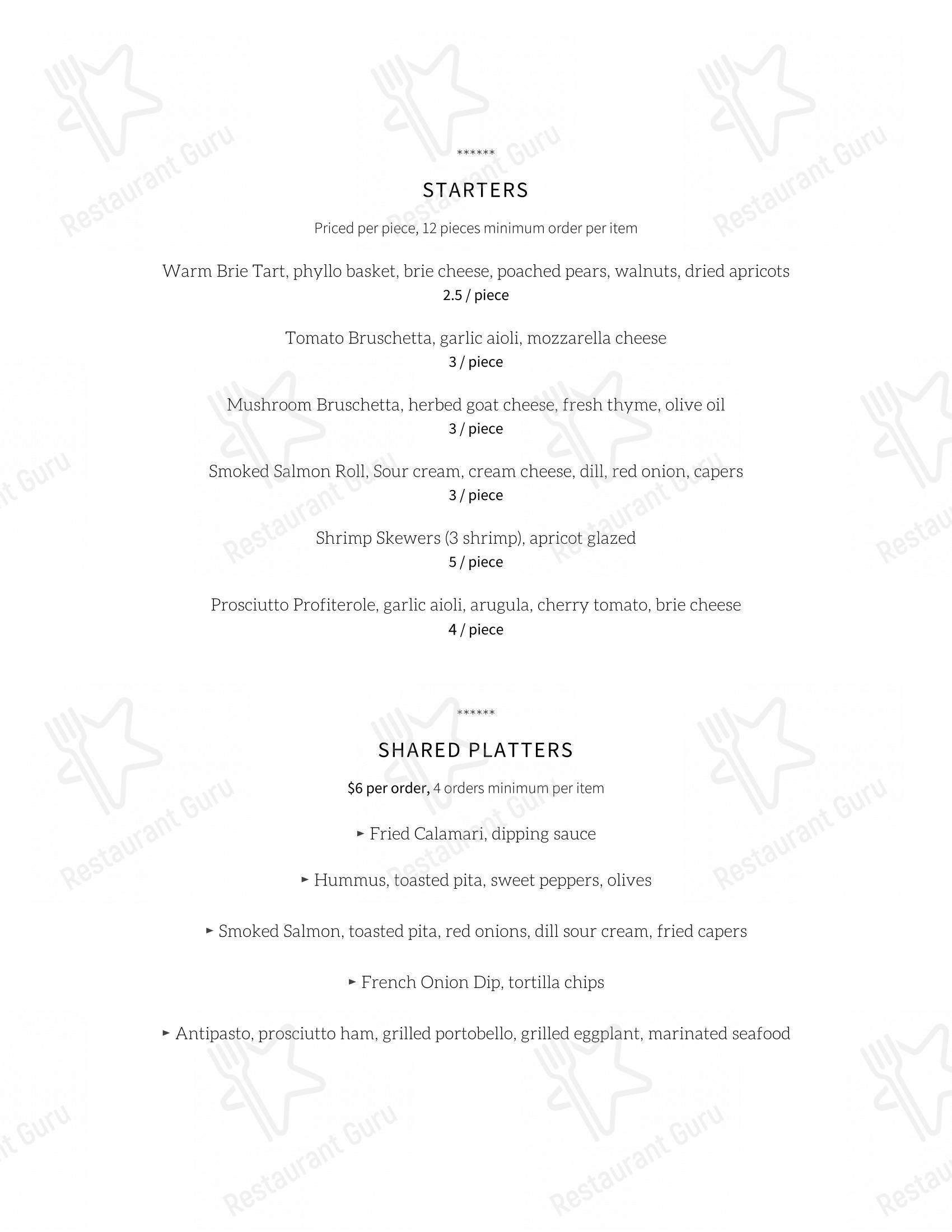 Menu pour The Apricot Tree Cafe - Коктейльная карта