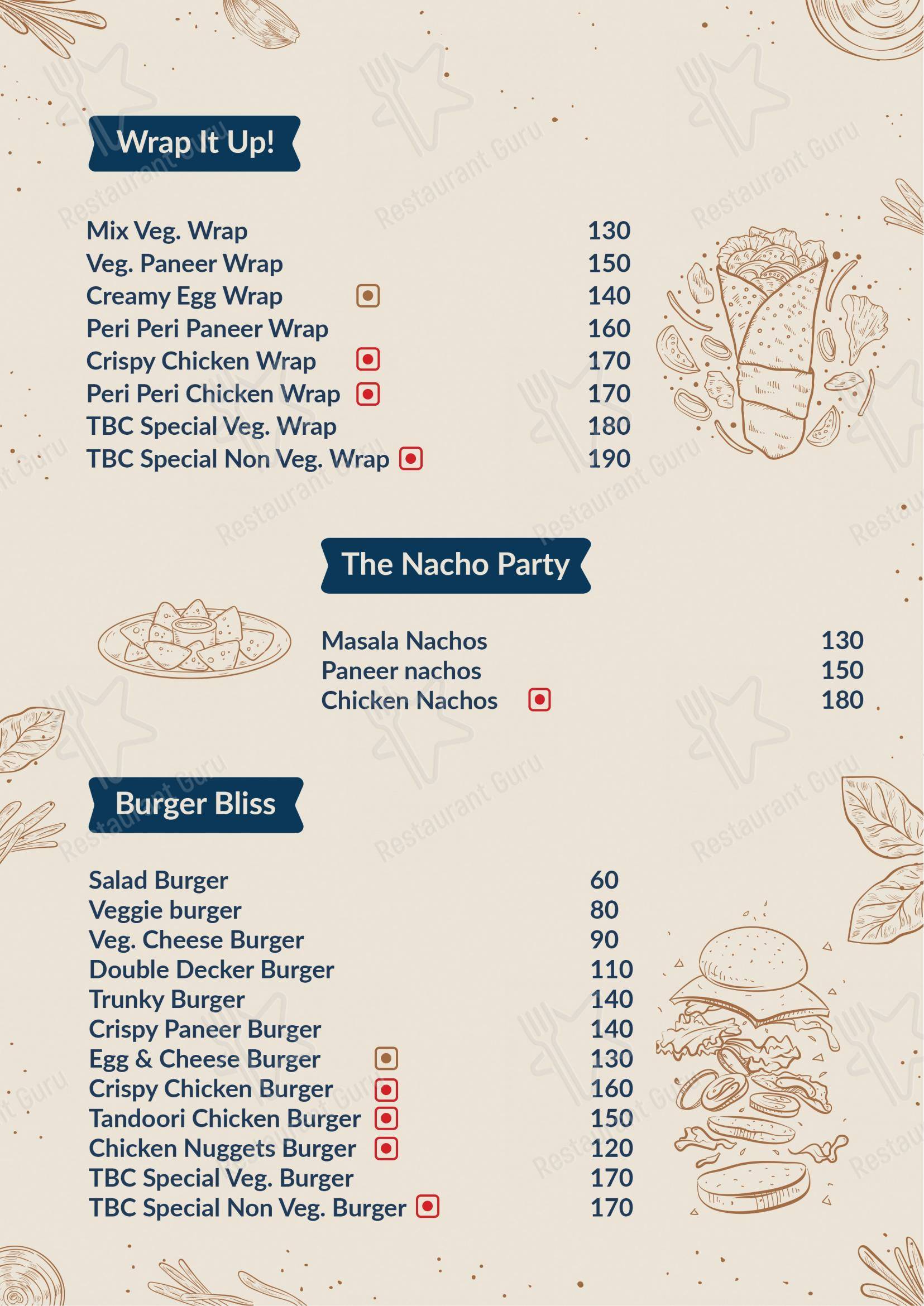 The Brar's Cafe - Menu