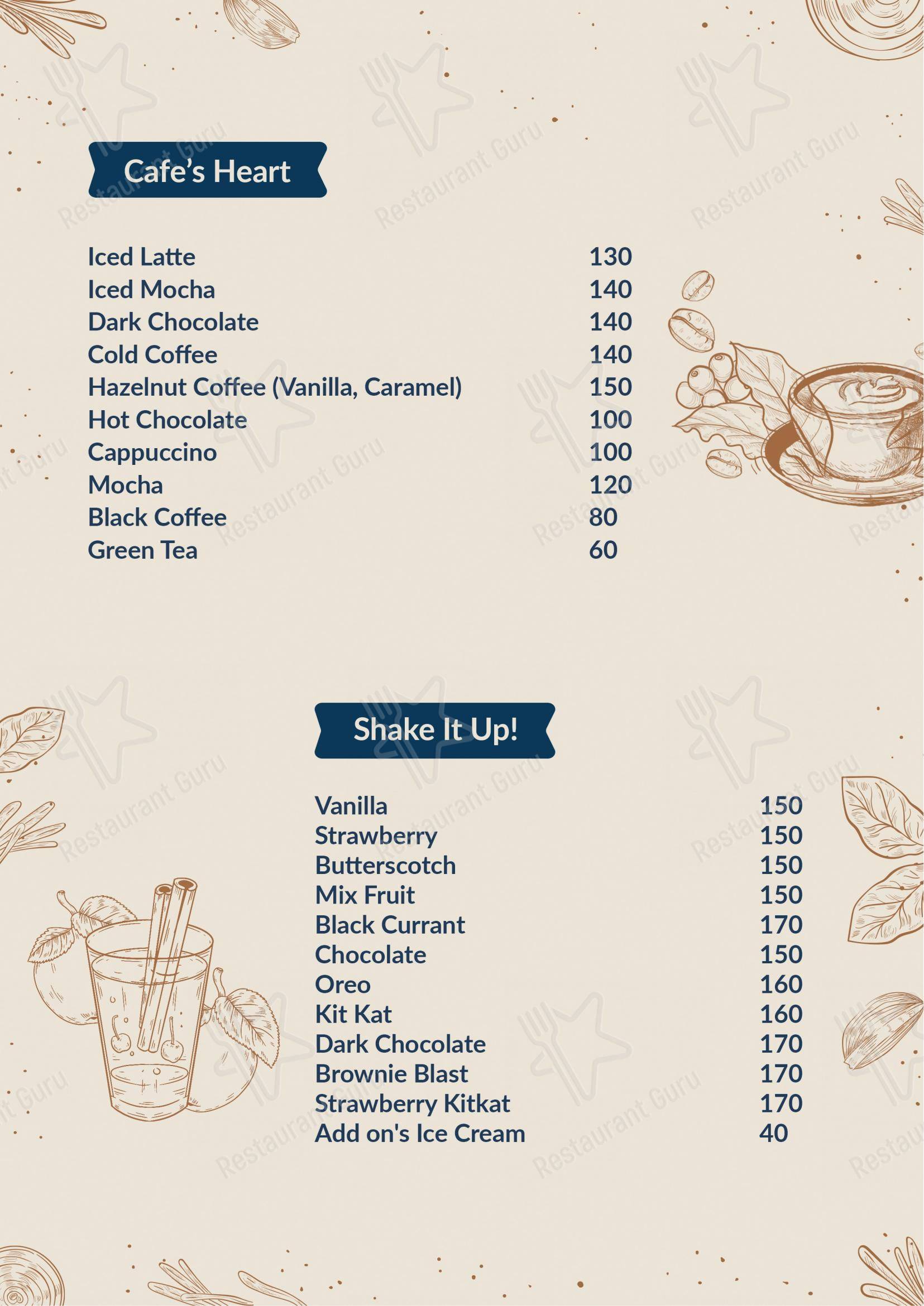 The Brar's Cafe - Menu