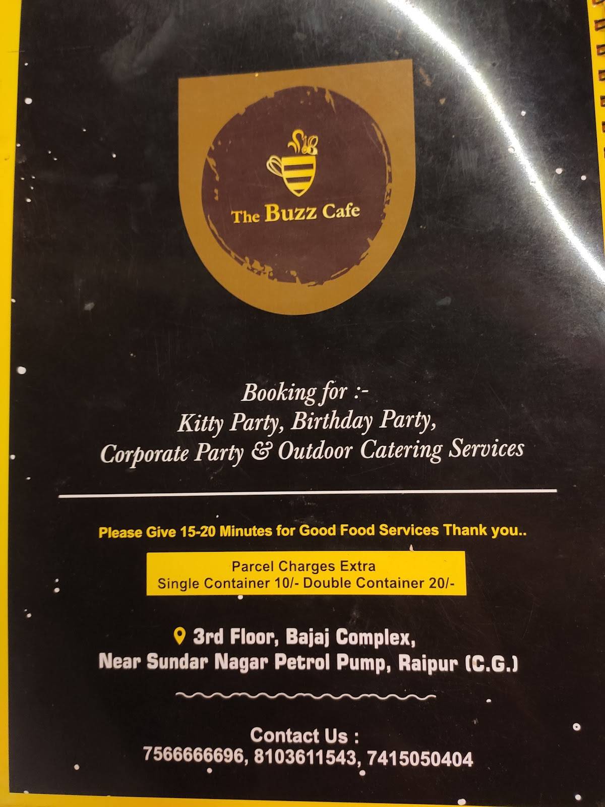 The Buzz Cafe menu