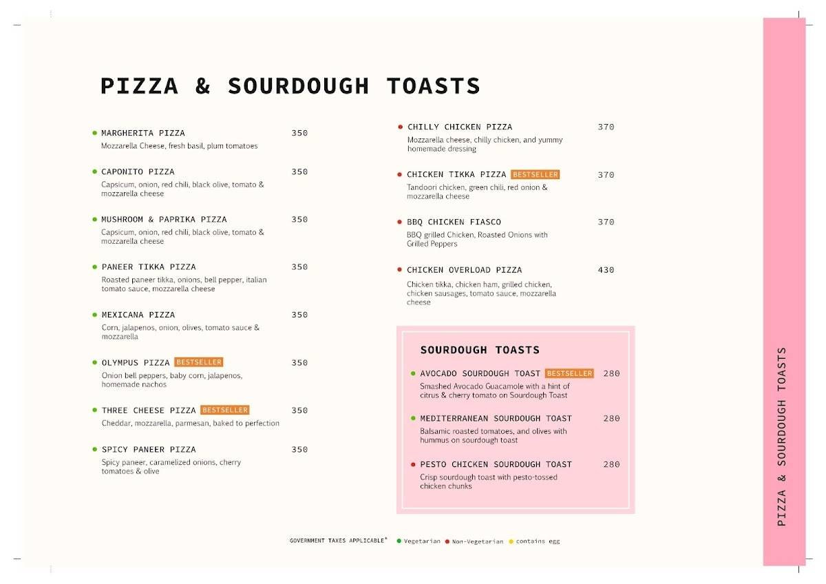 The Cherry Tree Cafe menu